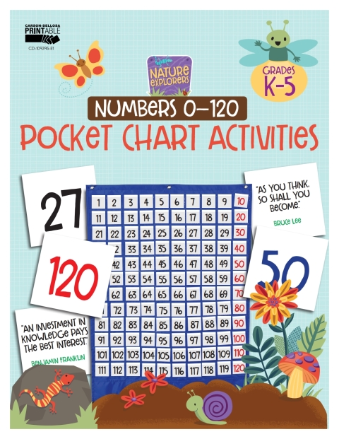 Cover image for book Nature Explorers Numbers 0-120 Pocket Chart Activities