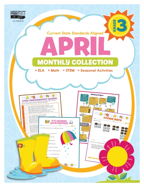 Cover image for book April Monthly Collection, Grade 3