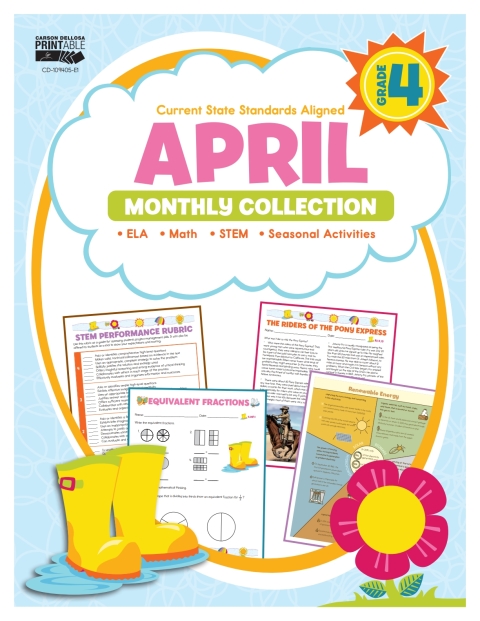 Cover image for book April Monthly Collection, Grade 4