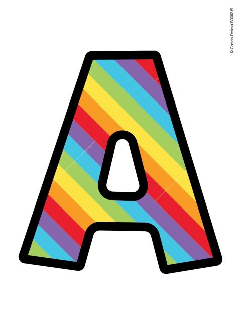 Cover image for book Celebrate Learning Rainbow Stripe Letters, Numbers, and Symbols