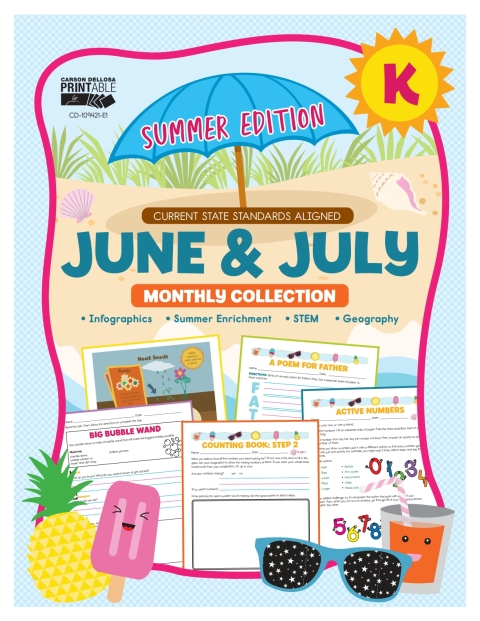 Cover image for book June & July Monthly Collection, Grade K
