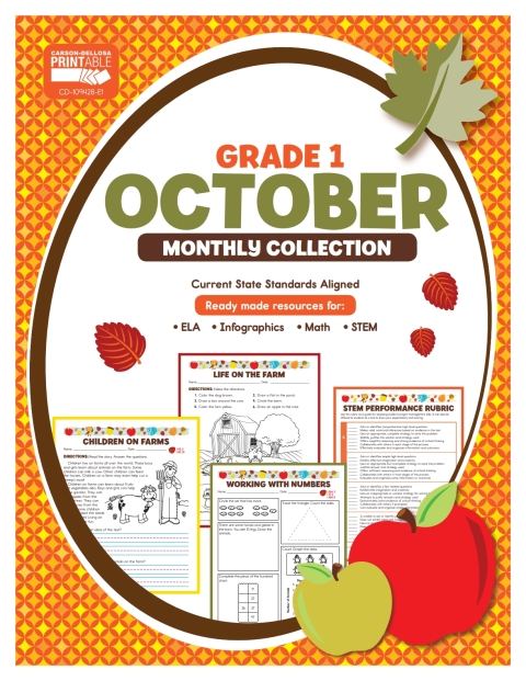 Cover image for book October Monthly Collection, Grade 1
