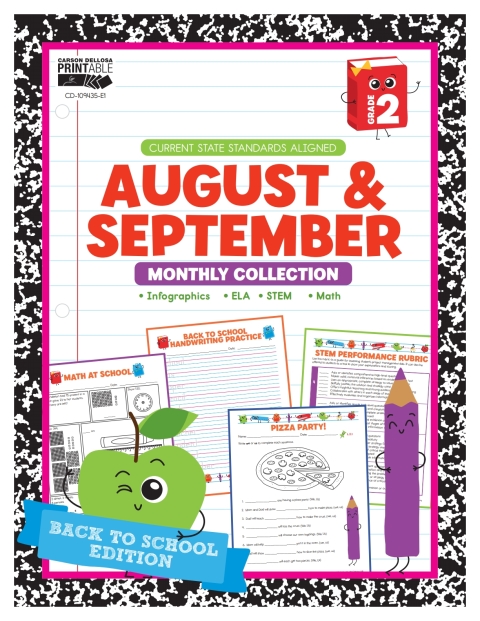 Cover image for book August & September Monthly Collection, Grade 2