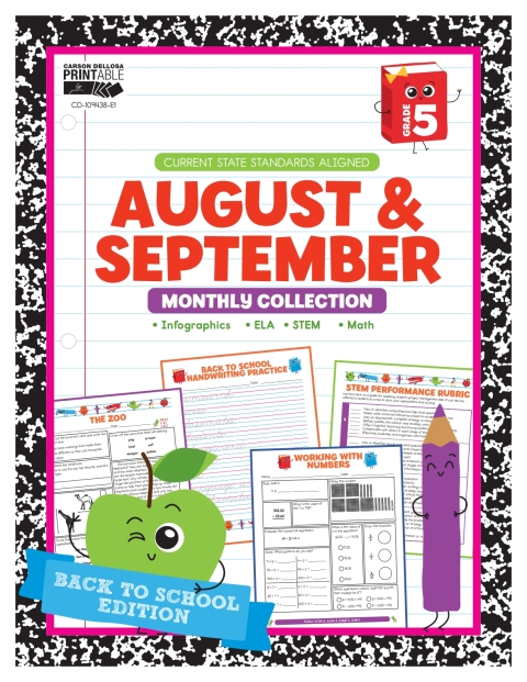 Cover image for book August & September Monthly Collection, Grade 5