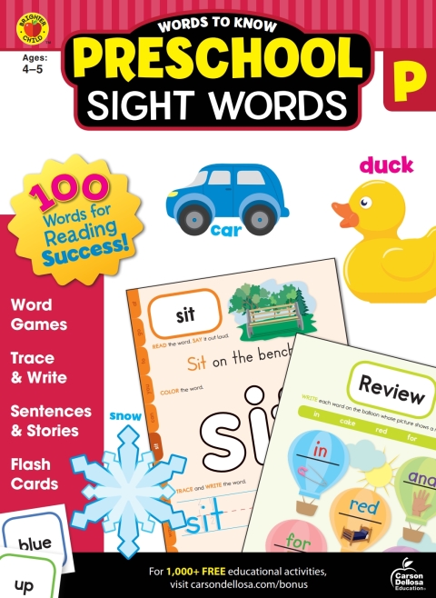 Cover image for book Words to Know Sight Words, Grade Preschool