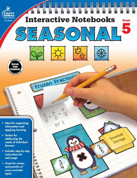 Cover image for book Interactive Notebooks Seasonal, Grade 5