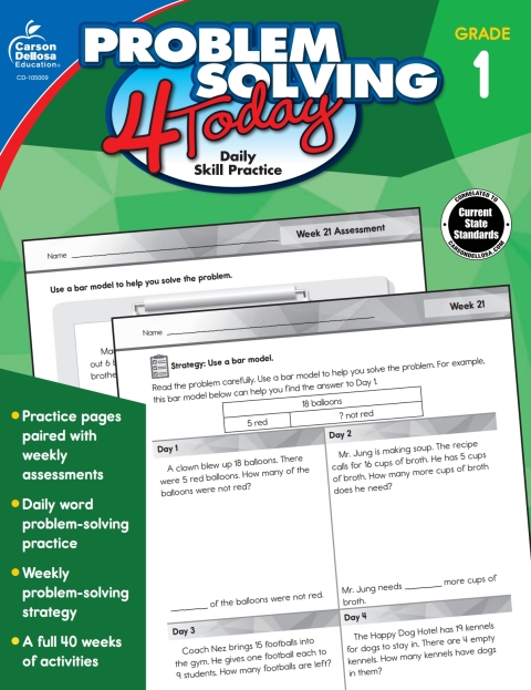 Cover image for book Problem Solving 4 Today, Grade 1
