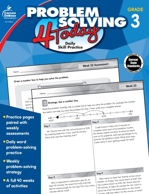 Cover image for book Problem Solving 4 Today, Grade 3