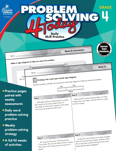 Cover image for book Problem Solving 4 Today, Grade 4