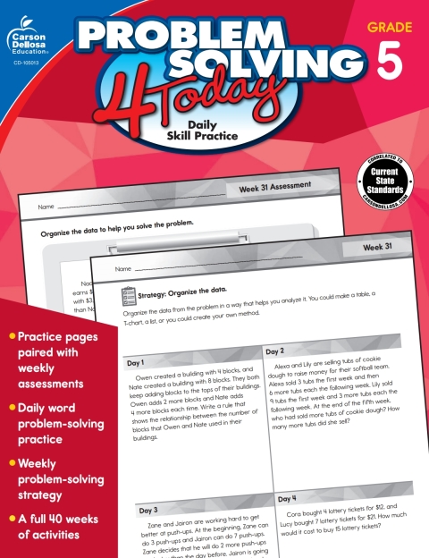 Cover image for book Problem Solving 4 Today, Grade 5