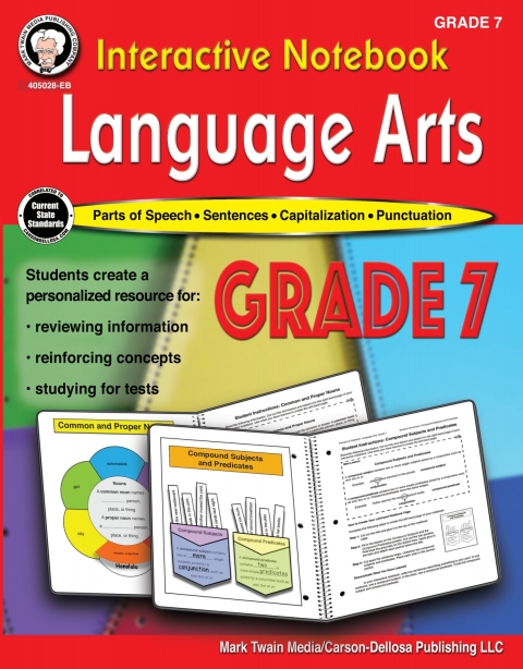 Cover image for book Interactive Notebook: Language Arts Workbook, Grade 7