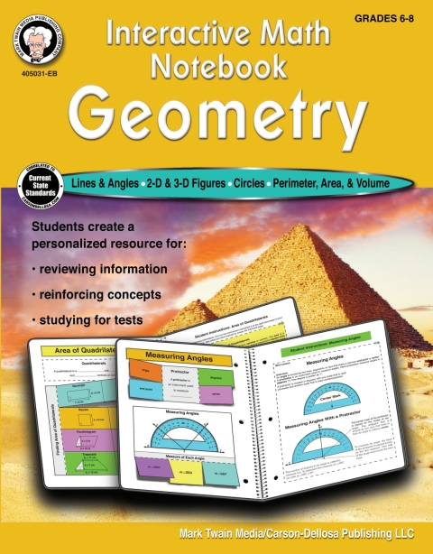 Cover image for book Interactive Math Notebook: Geometry Workbook