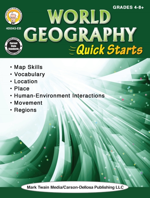 Cover image for book World Geography Quick Starts Workbook