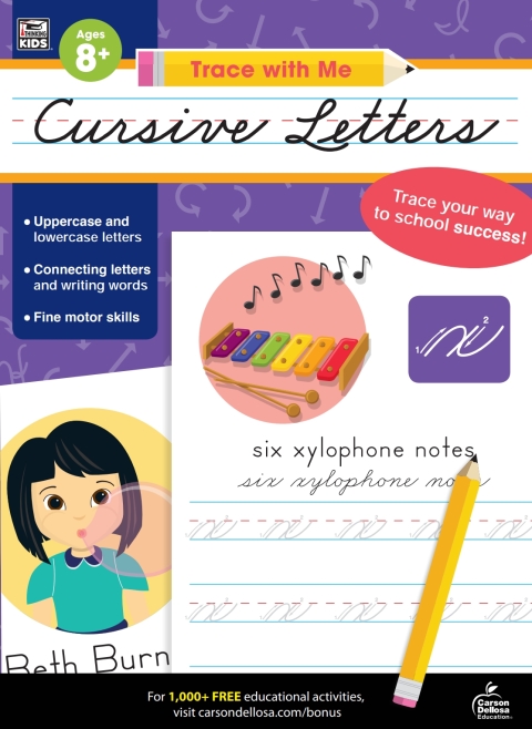 Cover image for book Trace with Me Cursive Letters