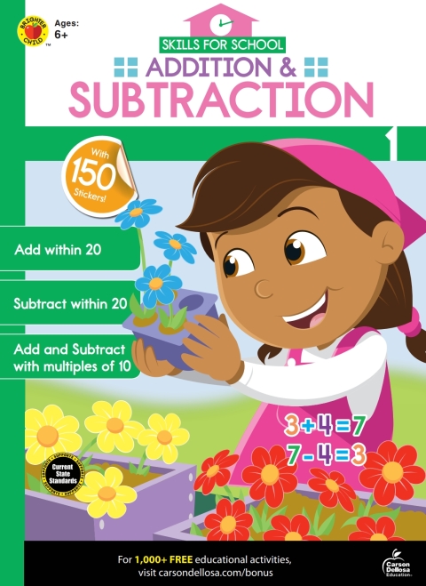 Cover image for book Skills for School Addition & Subtraction, Grade 1