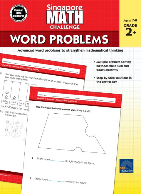 Cover image for book Singapore Math Challenge Word Problems, Grades 2 - 5