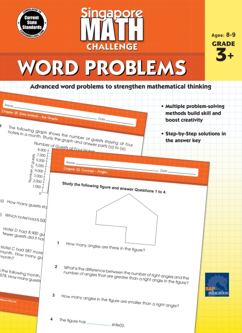 Cover image for book Singapore Math Challenge Word Problems, Grades 3 - 5