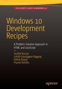 صورة الغلاف: Windows 10 Development Recipes 9781484207208