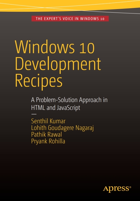 Cover image for book Windows 10 Development Recipes