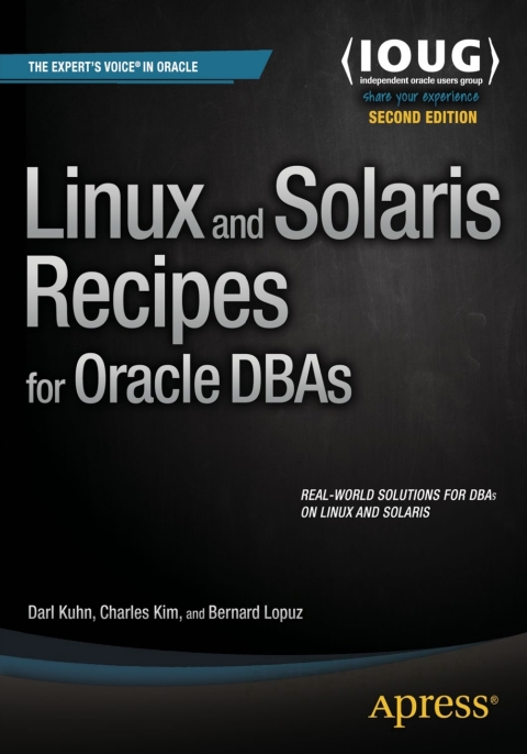 Cover image for book Linux and Solaris Recipes for Oracle DBAs