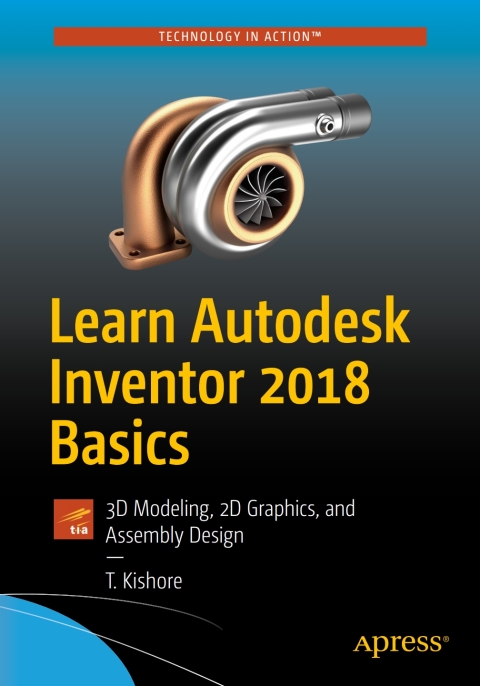 Cover image for book Learn Autodesk Inventor 2018 Basics