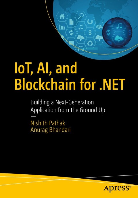 Cover image for book IoT, AI, and Blockchain for .NET