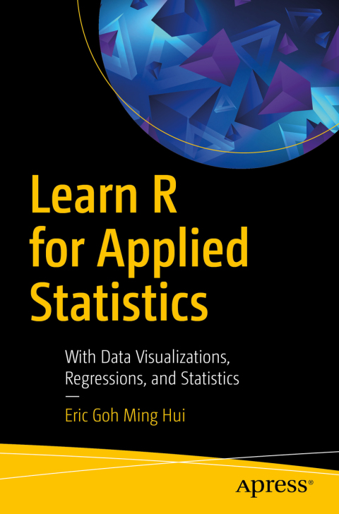 Cover image for book Learn R for Applied Statistics