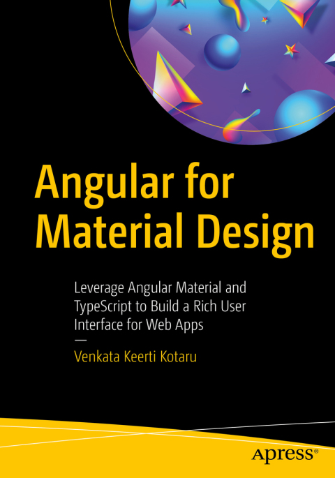Cover image for book Angular for Material Design