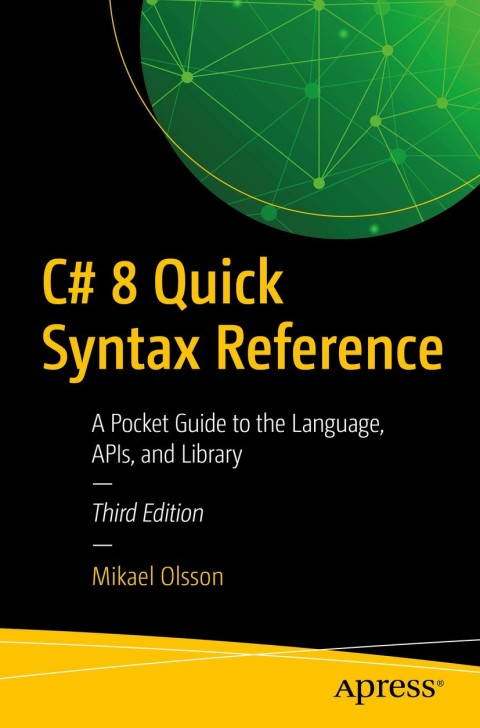 Cover image for book C# 8 Quick Syntax Reference