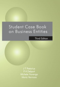 STUDENT CASEBOOK ON BUSINESS ENTITIES