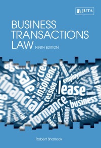 BUSINESS TRANSACTIONS LAW