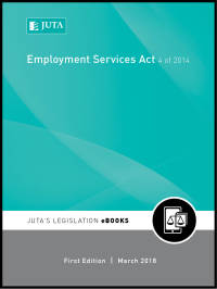 EMPLOYMENT SERVICES ACT 4 OF 2014