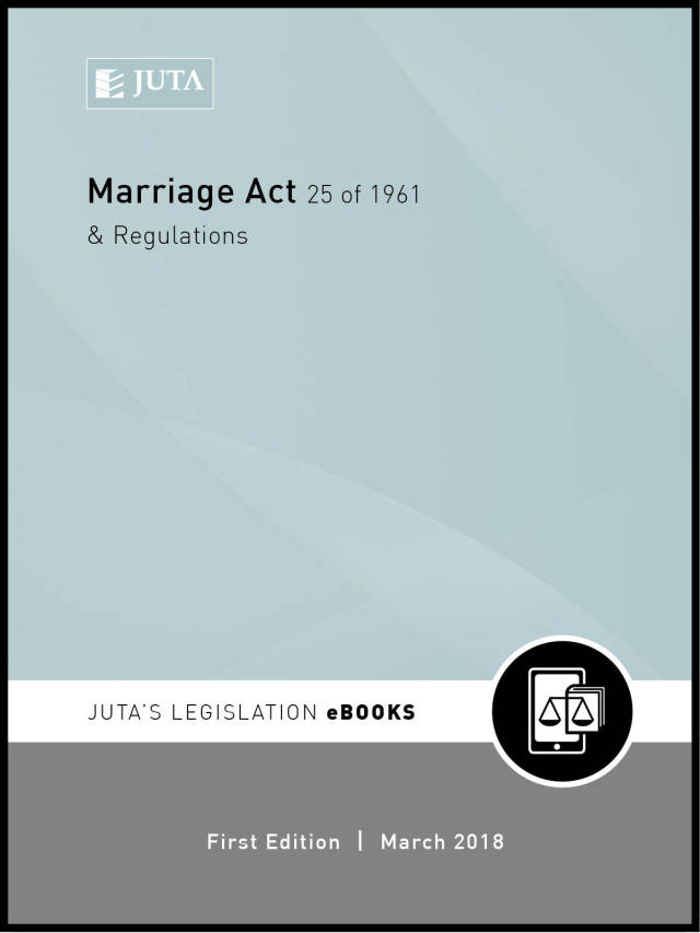 Marriage Act 25 of 1961 and Regulations