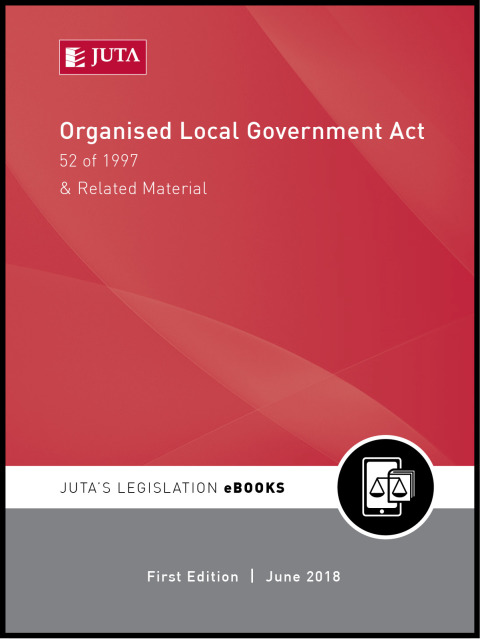 Cover image for book Organised Local Government Act 52 of 1997 & Related Material