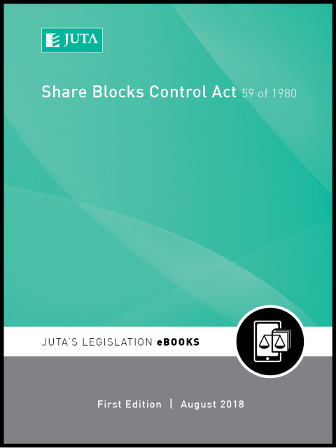 Cover image for book Share Blocks Control Act 59 of 1980