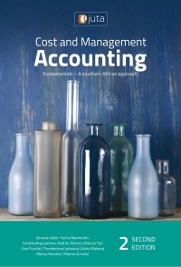 COST AND MANAGEMENT ACCOUNTING FUNDAMENTALS SA APPROACH