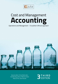 COST AND MANAGEMENT ACCOUNTING OPERATIONS AND MANAGEMENT A SA  APPROACH