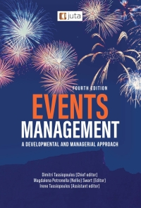 EVENTS MANAGEMENT A DEVELOPMENTAL AND MANAGERIAL APPROACH