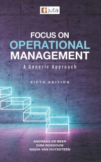 FOCUS ON OPERATIONAL MANAGEMENT