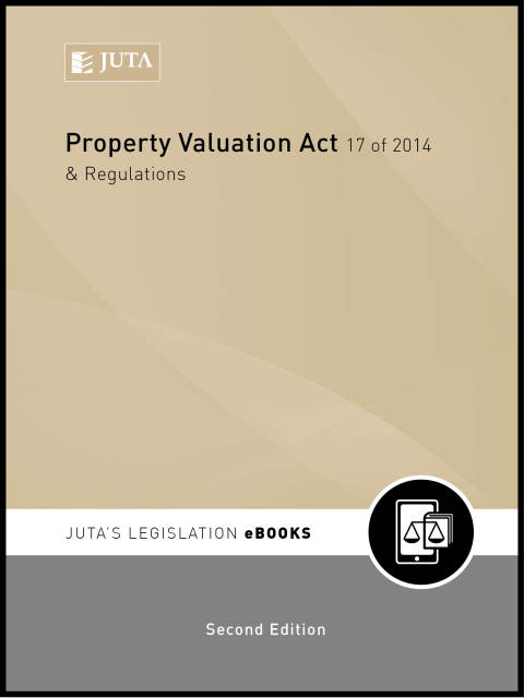 Cover image for book Property Valuation Act 17 of 2014