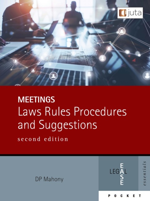 Cover image for book Meetings: Laws, Rules, Procedures and Suggestions