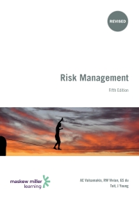 صورة الغلاف: Risk Management 5th edition 9781485709206