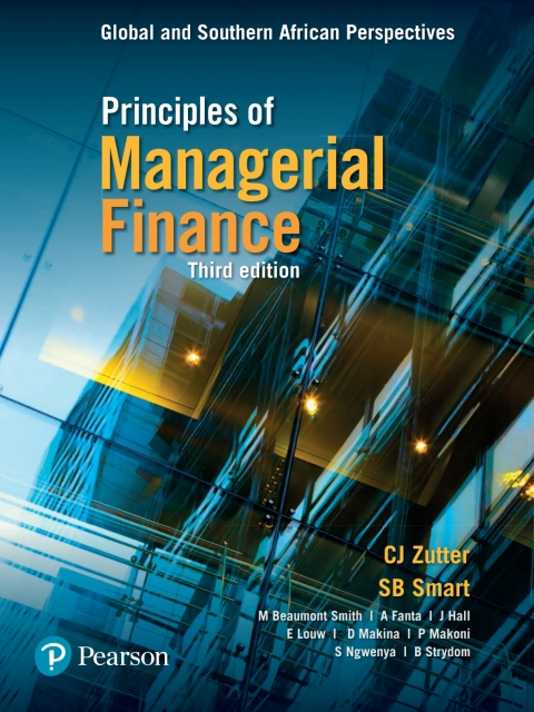 Cover image for book Principles of Managerial Finance Global & Southern African Perspectives