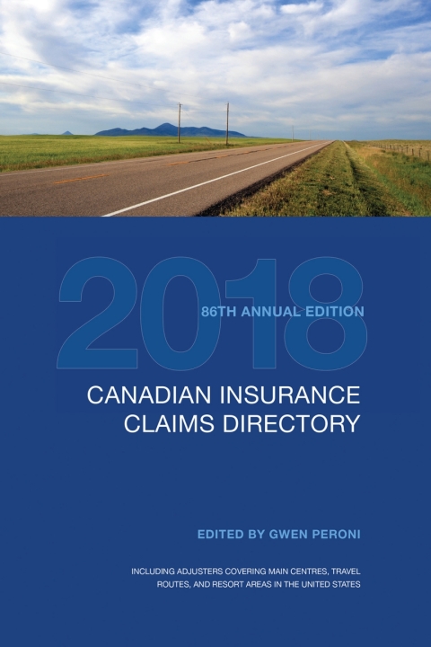 Cover image for book Canadian Insurance Claims Directory 2018