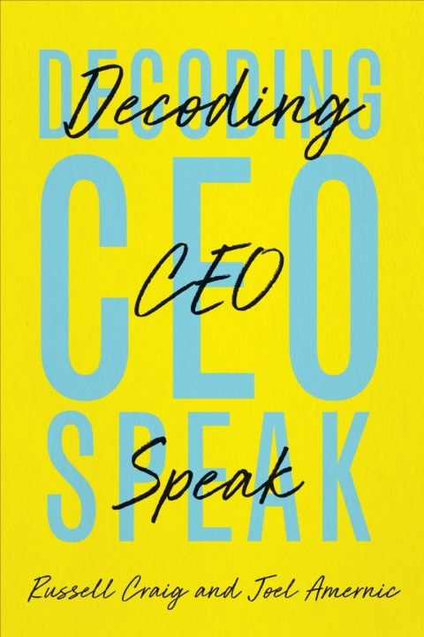 Cover image for book Decoding CEO-Speak