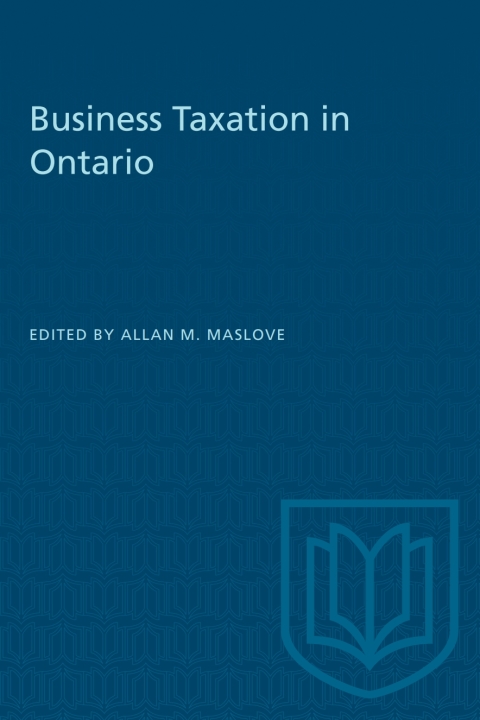 Cover image for book Business Taxation in Ontario