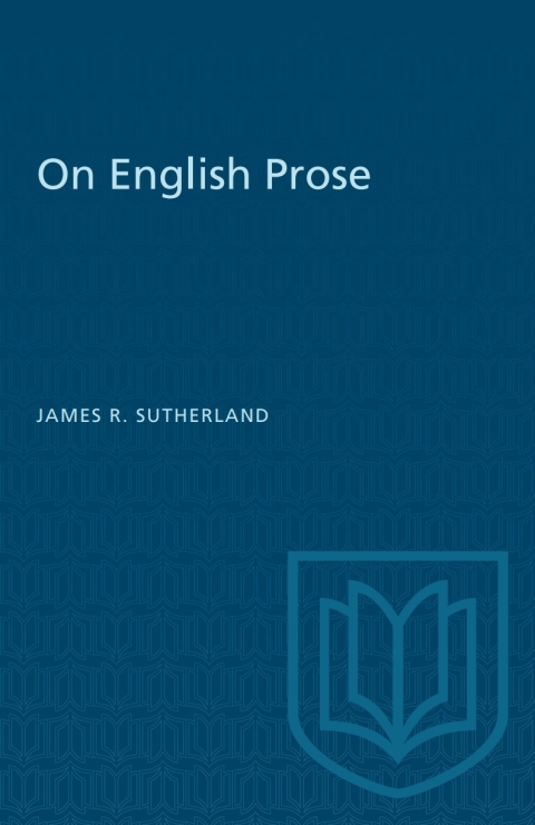 Cover image for book On English Prose