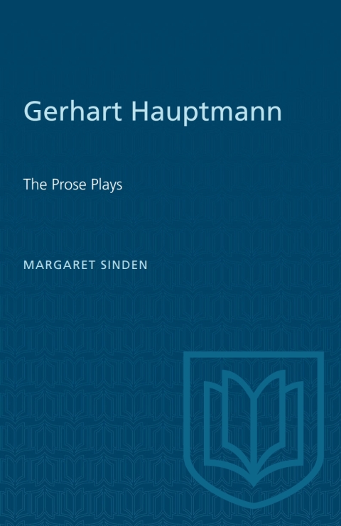 Cover image for book Gerhart Hauptmann