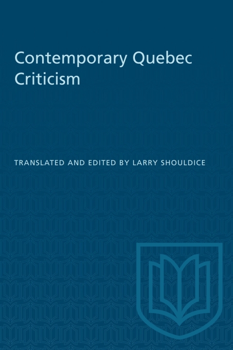 Cover image for book Contemporary Quebec Criticism