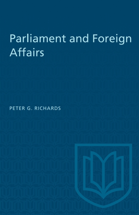 Cover image for book Parliament and Foreign Affairs